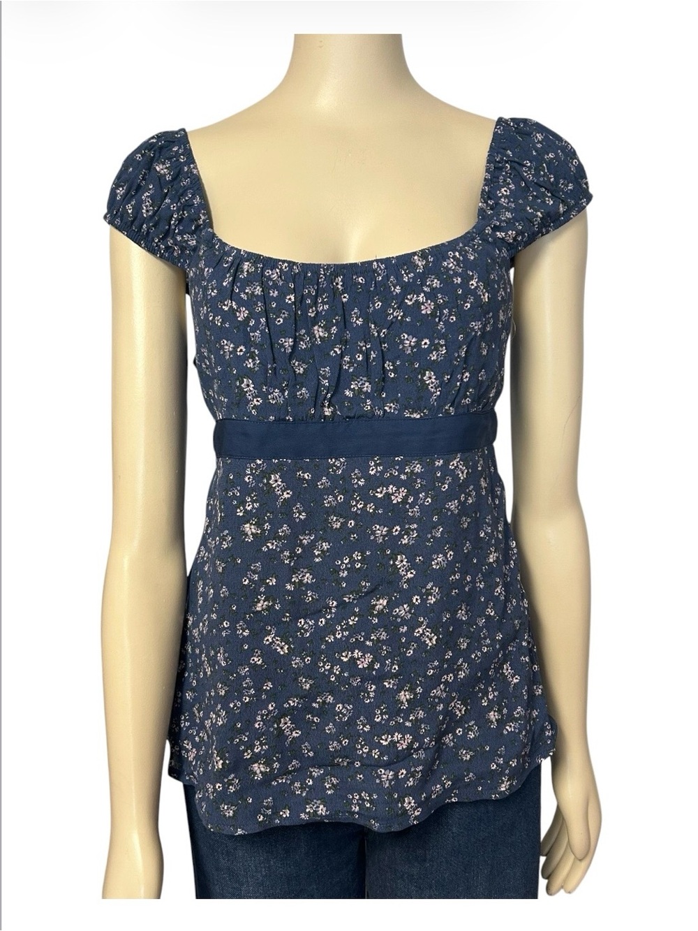Nobo No Boundaries Y2K Style Floral Tie Back Top Womens Medium NWT